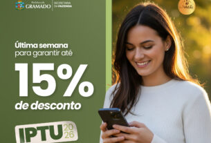 ATENÇÃO ÚLTIMA SEMANA PARA GARANTIR O MAIOR DESCONTO NO IPTU 2026